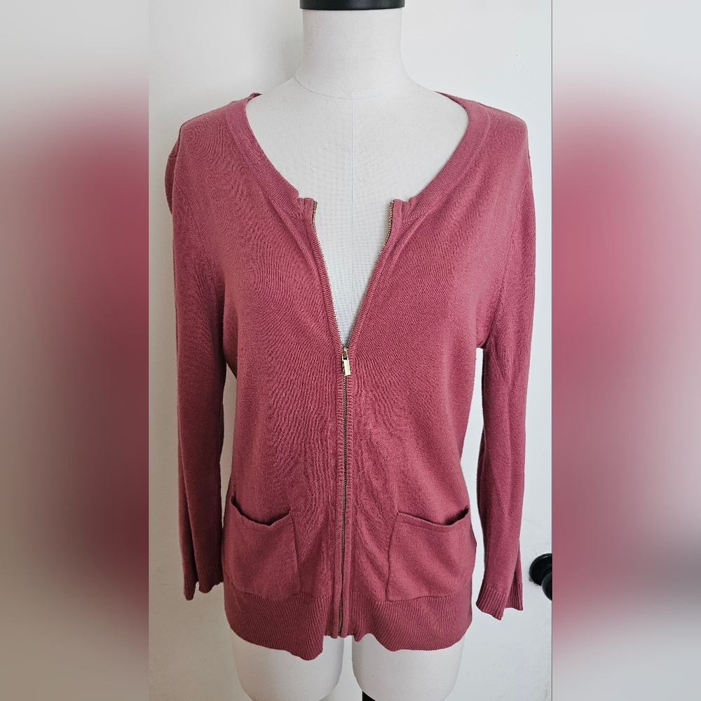 New York & Company Pink Cardigan Sweater
